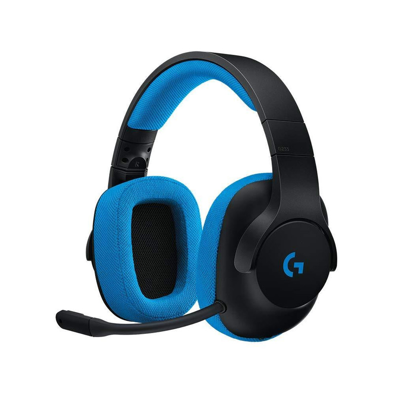 Logitech G233 Prodigy Wired Gaming Headset - Black/Cyan - سماعة